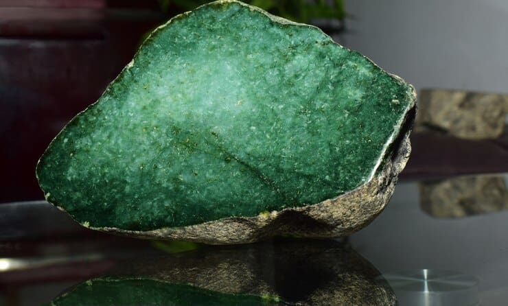 تصویر 1 از قیمت سنگ ابسیدین سبز با کیفیت ارزان + خرید عمده